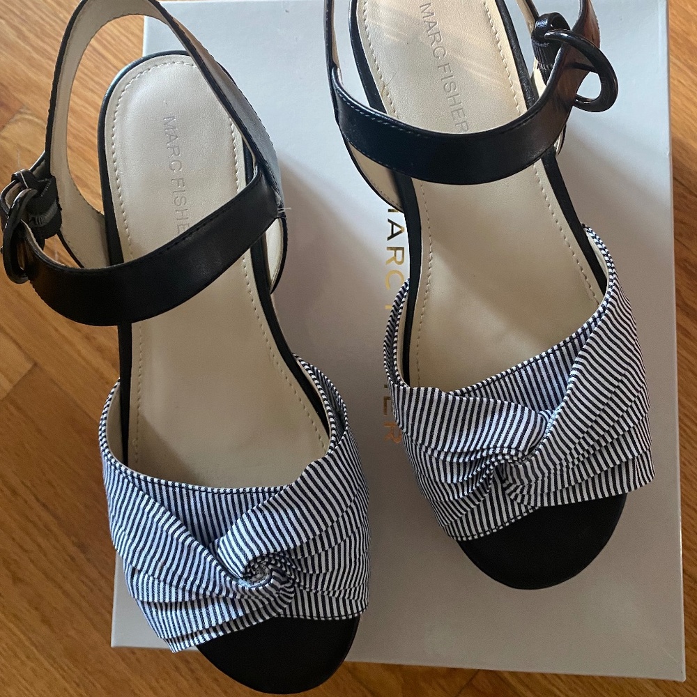 Marc Fisher Striped Espadrilles